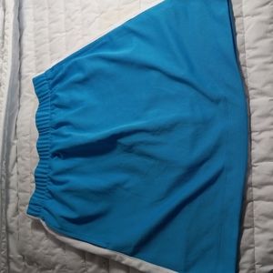 NIKE Golf Fit Dry Skort Blue/White Size XS Side Pockets Zip Pockets